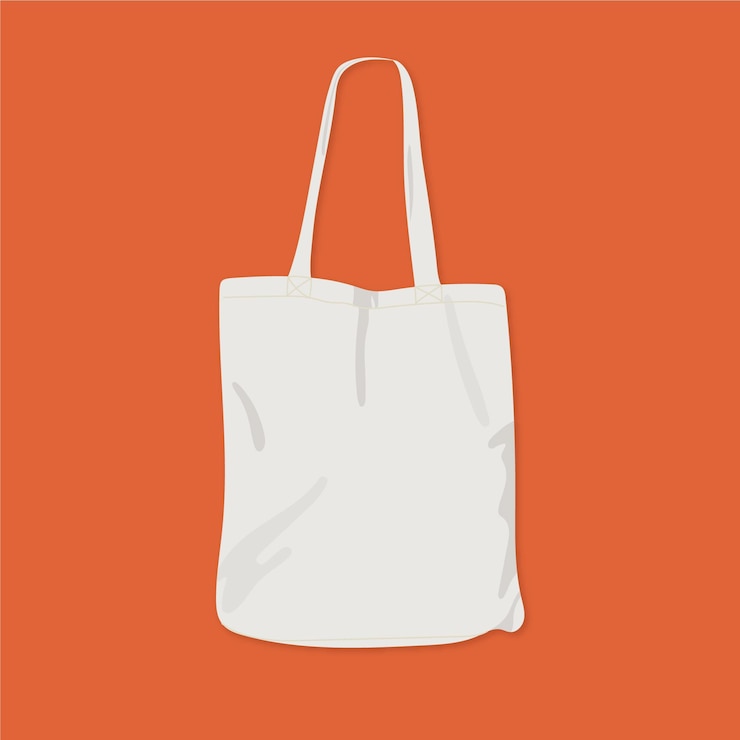 Vecteur gratuit sac en tissu plat illustré