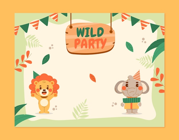 Page 2  Images de Invitation Anniversaire Enfant Fille Jungle