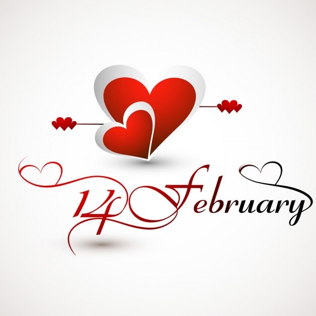 Vecteur gratuit saint valentin belle carte de voeux