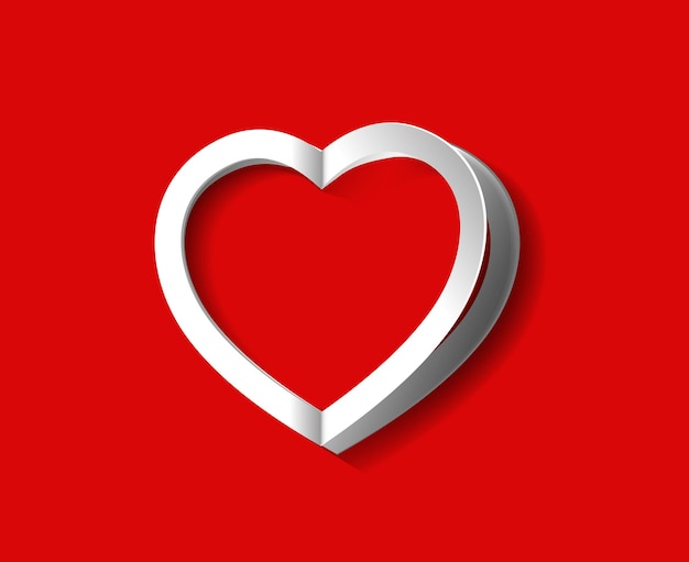 Vecteur gratuit saint valentin coeur fond illustration vectorielle