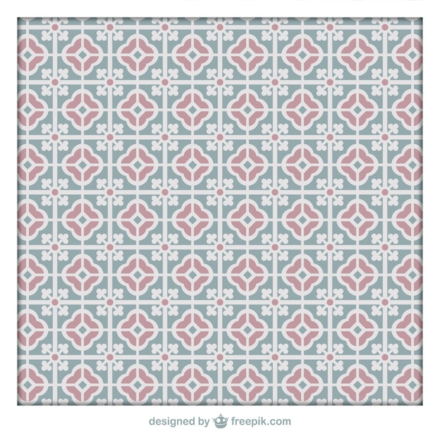 Vecteur gratuit salle de bains d'ornement tiles motif