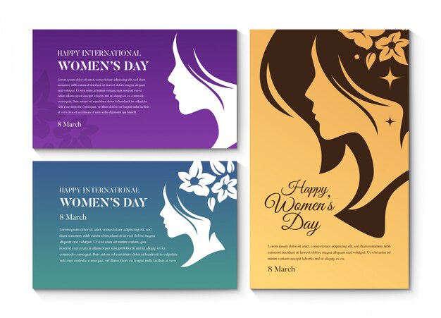 Silhouette D Une Femme Heureuse Avec Une Citation Inspiree Vecteur Gratuite