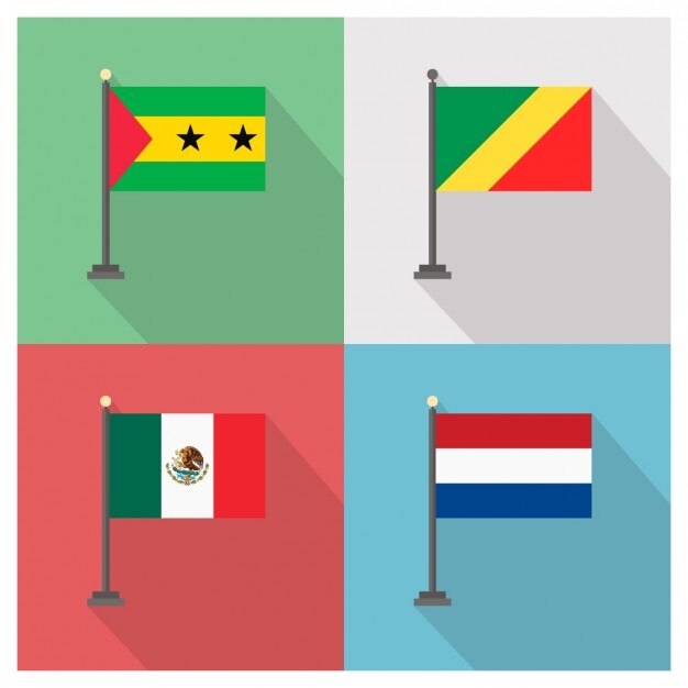 São Tomé et Príncipe République des drapeaux Congo Mexique et la Hollande