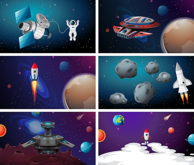 Scène de l'espace