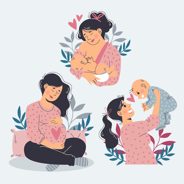Scènes De Grossesse Et Maternité