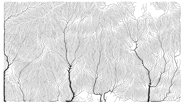 Vecteur gratuit schéma de croissance structure ramifiée générative texture organique du réseau de vaisseaux