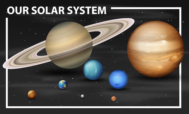 Vecteur gratuit un schéma du système solaire