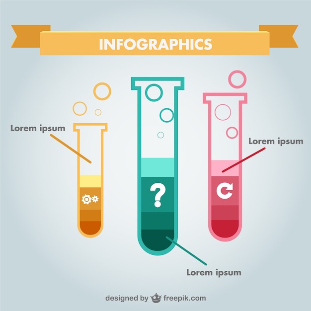 Vecteur gratuit science libre infographie