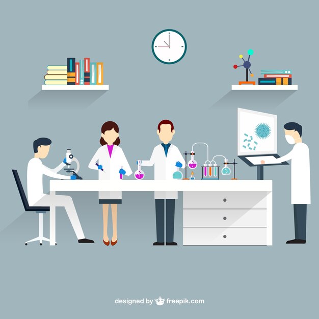 Les scientifiques en laboratoire