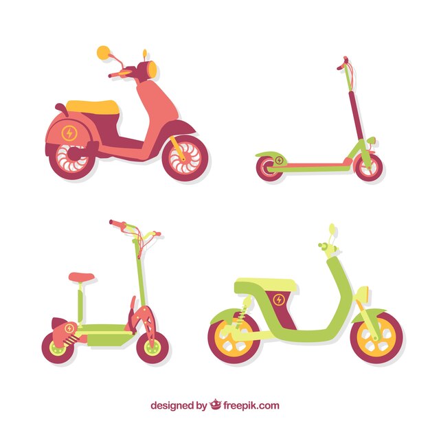 Scooters électriques avec un style adorable