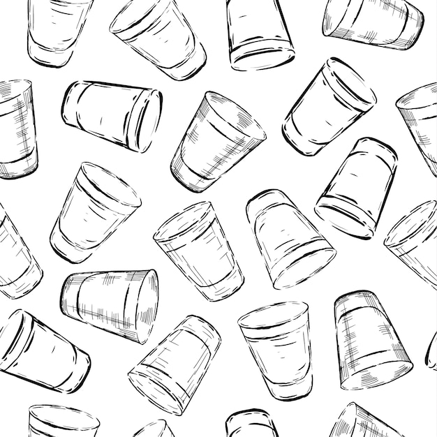 Vecteur gratuit seamless pattern of glasses