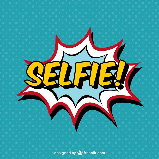 Selfie effet de bande dessinée