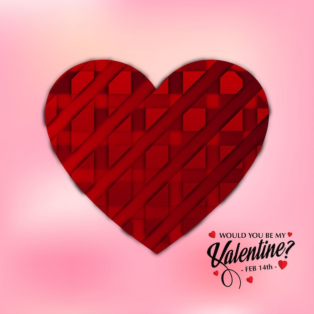 Vecteur gratuit seriez-vous mon valentin?