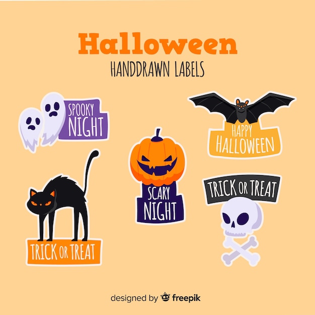 Set De Badges D'halloween