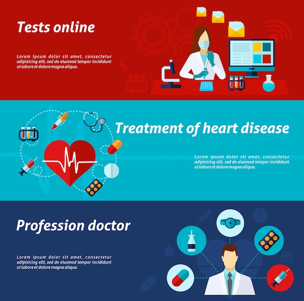 Set De Bannière Médicale