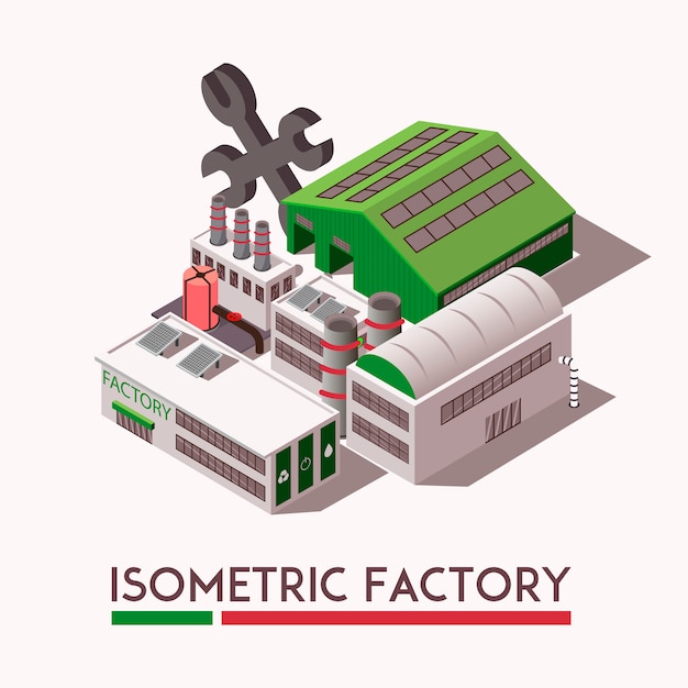 Set Isométrique D'usine