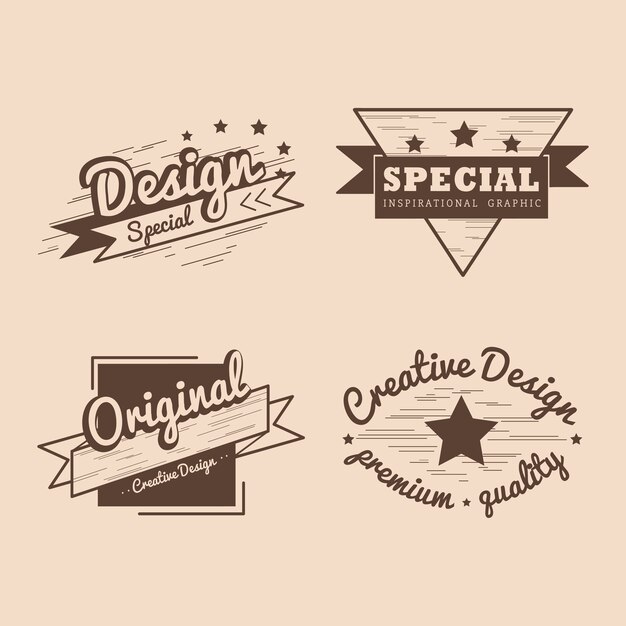 Set de vector badge qualité premium