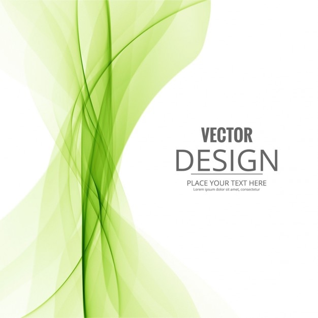 Vecteur gratuit shiny fond vague verte