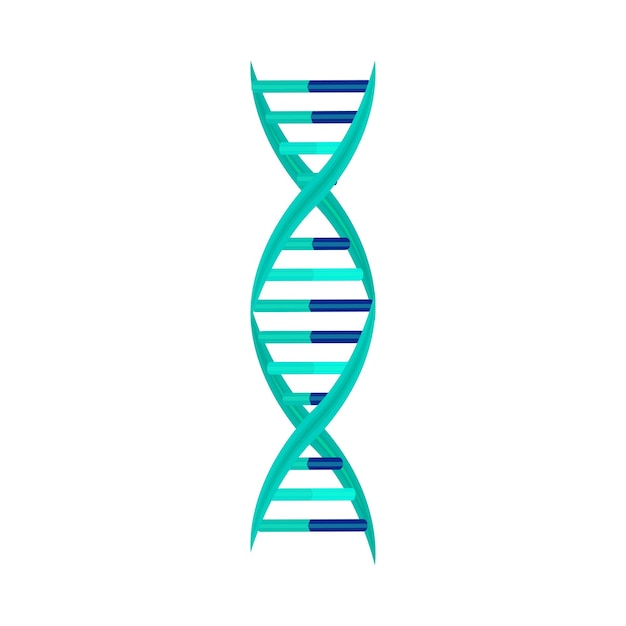 Vecteur gratuit le signe de la molécule d'adn, l'élément génétique et l'icône du fil, l'illustration vectorielle