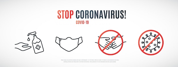 Signes préventifs du coronavirus.