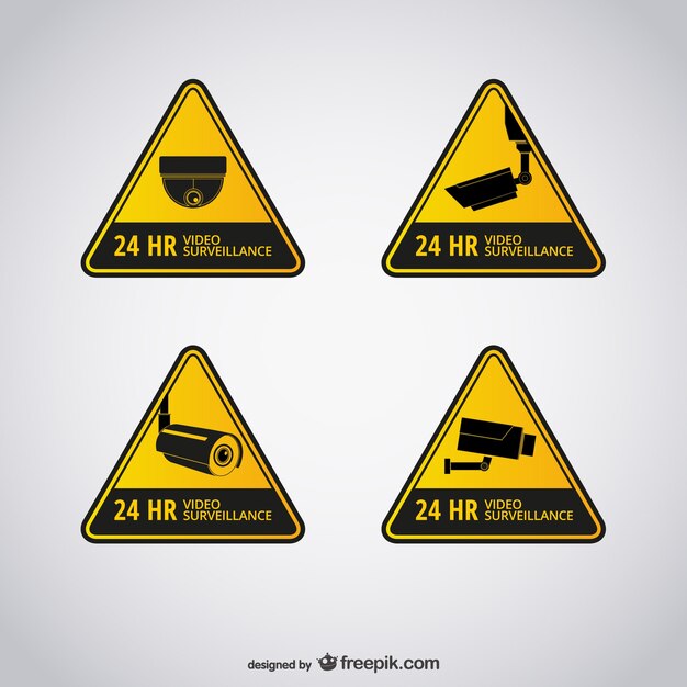 signes de vidéosurveillance