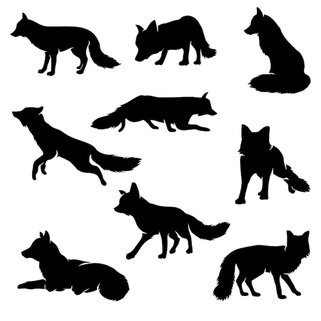 Silhouette animale dessinée à la main