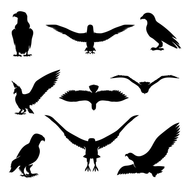 Silhouette animale dessinée à la main