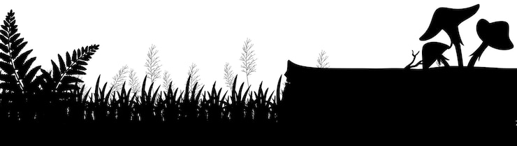 Vecteur gratuit silhouette nature fond blanc