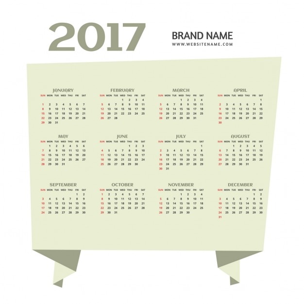Vecteur gratuit simple, 2017 heureux nouveau design de calendrier de l'année