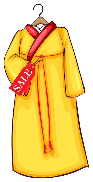 Un Simple Croquis Coloré D'une Robe