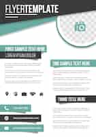 Vecteur gratuit simple flyer template corporatif