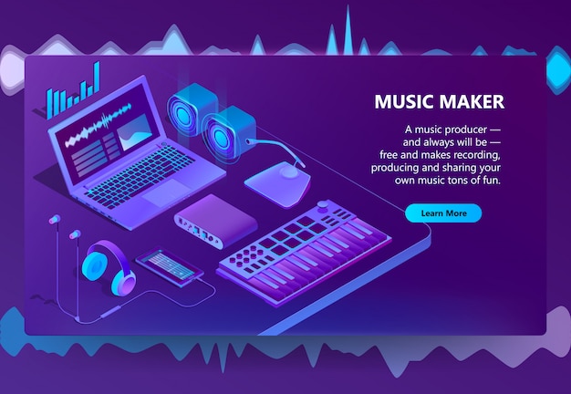 Site Isométrique 3d Pour Faire De La Musique