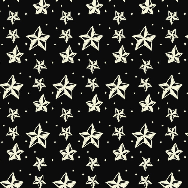 Sketchy Stars Pattern background