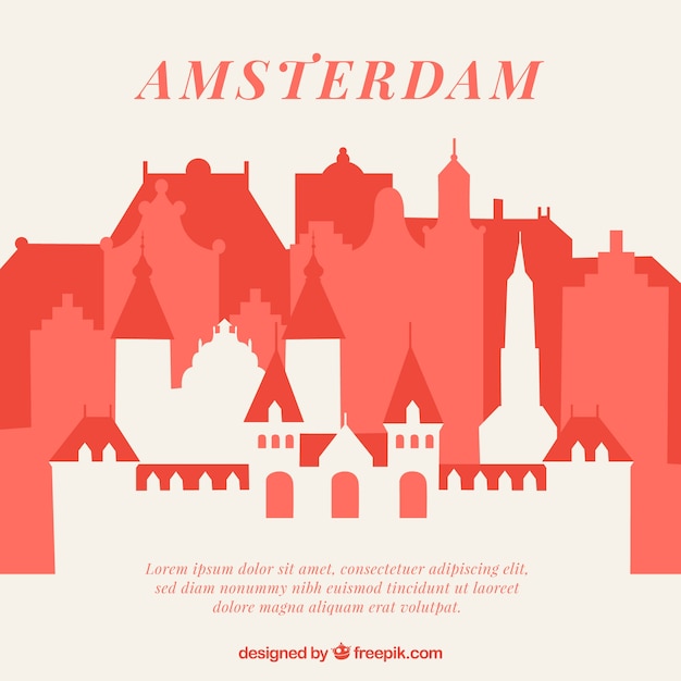 Skyline Abstraite D'amsterdam