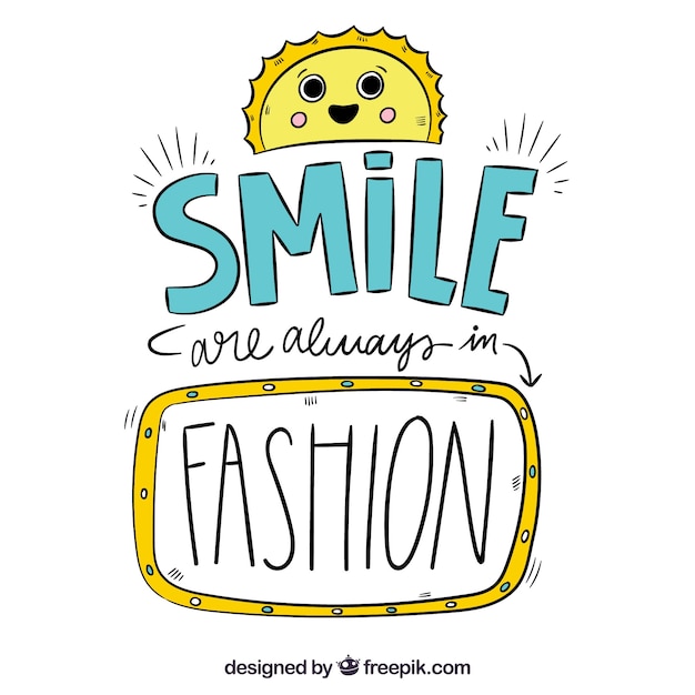 Smile Is Fashion Background