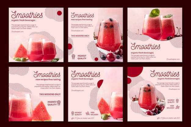 Smoothies Bar Publications Sur Les Réseaux Sociaux