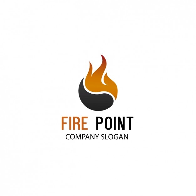 Vecteur gratuit société flame logo template