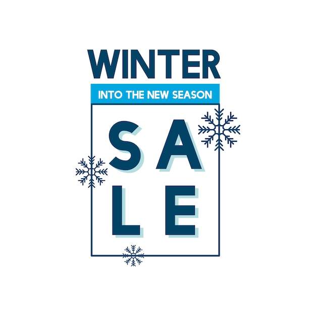 Soldes D'hiver Dans Le Vecteur De La Nouvelle Saison