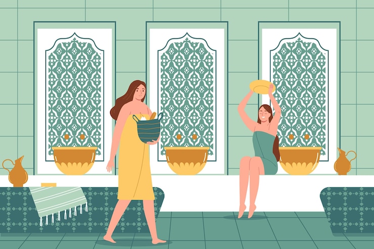 Vecteur gratuit spa plat illustration