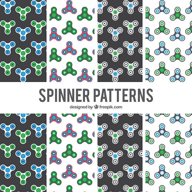 Vecteur gratuit spinner pattern background