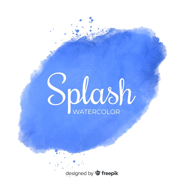 Splash Aquarelle Bleu