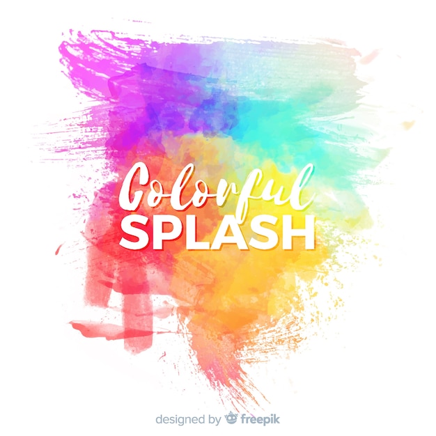 Splash Aquarelle Coloré