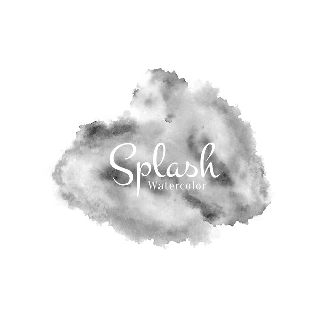 Splash aquarelle noire abstraite