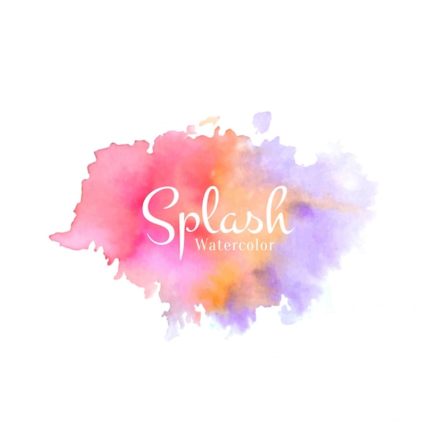 Splash coloré aquarelle abstraite