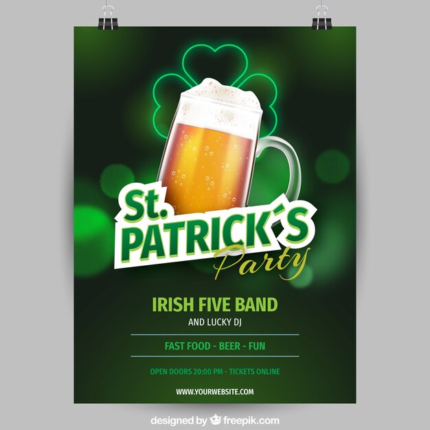 St. Patrick's Flyer / Modèle D'affiche