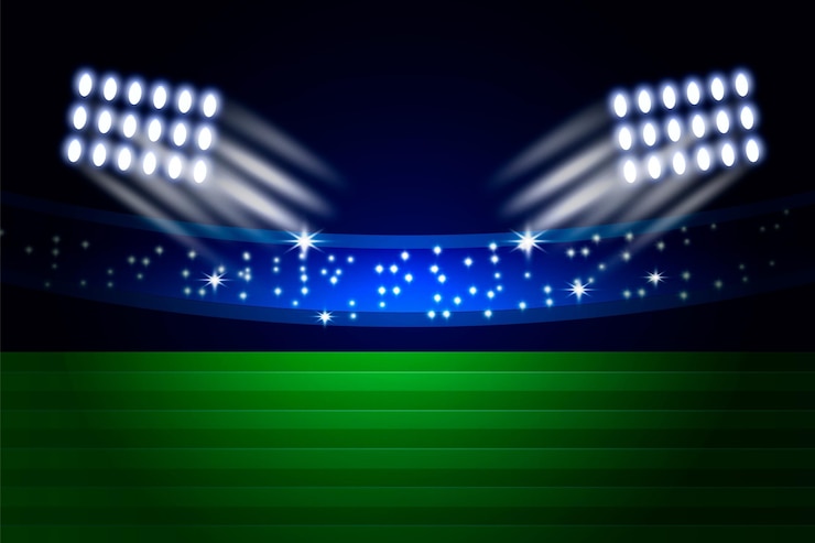 Vecteur gratuit stade de football américain réaliste