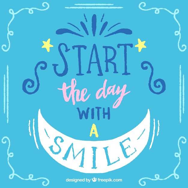 Vecteur gratuit star with a smile background