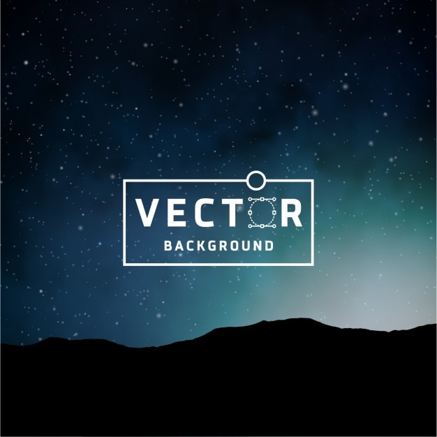 Vecteur gratuit starry fond de nuit