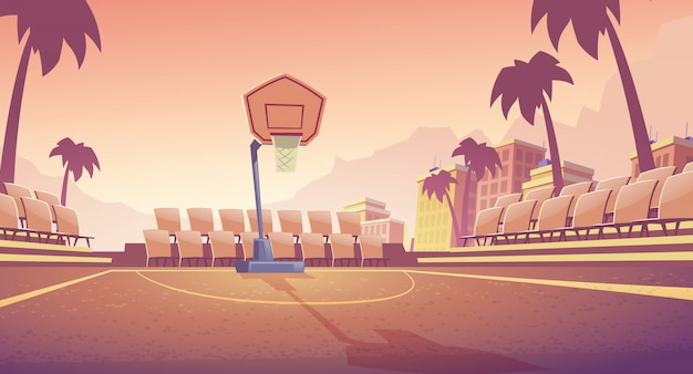 Vecteur gratuit street basketball