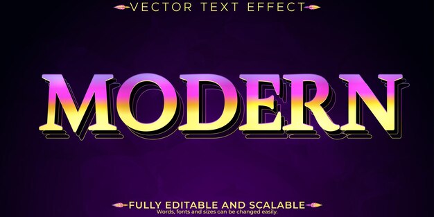 Style effet de texte tendance modifiable style de texte moderne et affiche